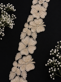 Luxury Floral Embroidery Lace Border (9 mtr) with Zari Work for Saree, Blouse & Bridal Wear