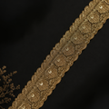 Luxury Golden Zardozi Lace Trim (9 mtr) – Heavy Designer Embroidered Border for Saree, Lehenga, Bridal Wear & Dupatta