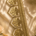 Golden Gota Patti Lace with Peacock Design (9 mtr) – Designer Ethnic Lace Border for Saree, Lehenga & Dupatta